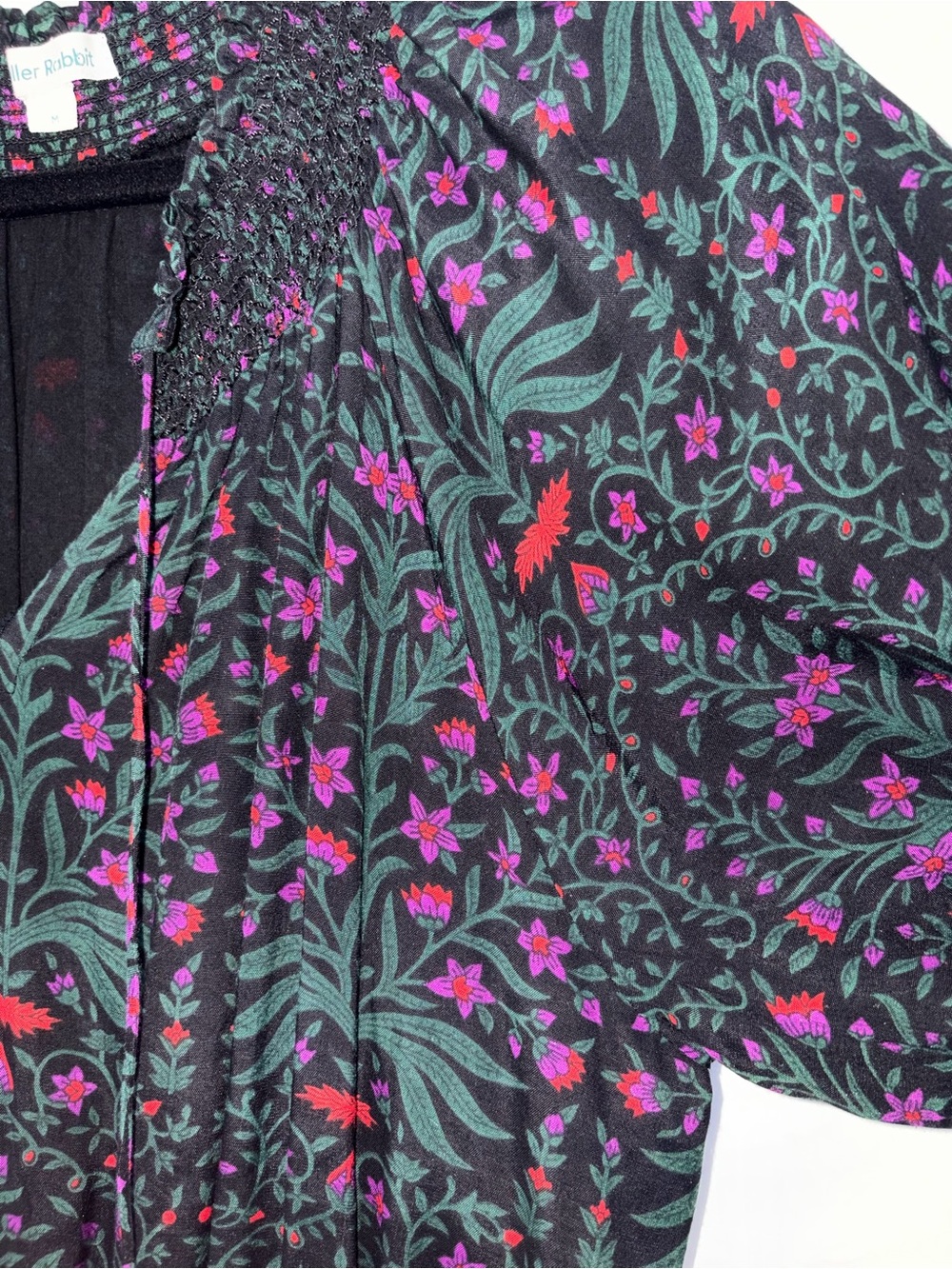 Ladies M | Roller Rabbit Black Dress with Floral Print
